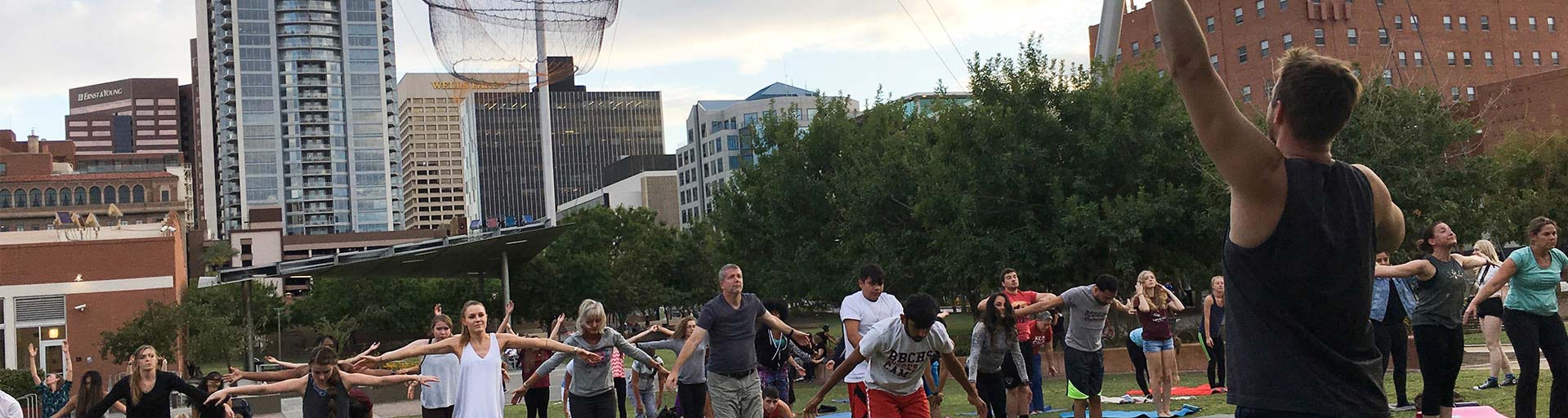 mindfulness yoga outdoors